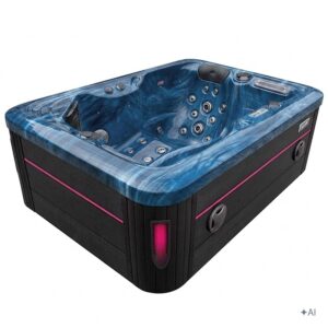 SPA405 – Niebieska fala oceanu / Antracyt