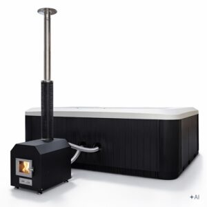 Jacuzzi ogrodowe SPA521W – Biała perła / obudowa antracyt – 230 × 230 cm