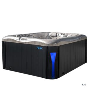 Jacuzzi ogrodowe SPA530 – Cappuccino / obudowa antracyt – 210 × 170 × 90 cm
