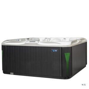 Jacuzzi ogrodowe SPA531 – Biała perła / obudowa antracyt – 200 × 200 cm