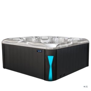 Jacuzzi ogrodowe SPA531 – Cappuccino / obudowa antracyt – 200 × 200 cm