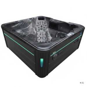 SPA703A – Czarna fala oceanu / Antracyt